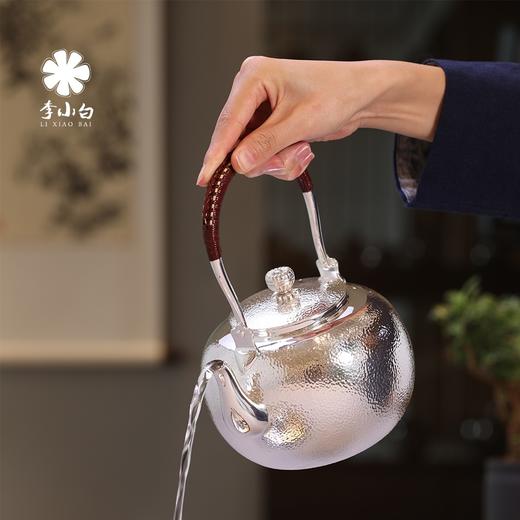 李小白纯银9999烧水壶银壶500克0.9升 商品图1