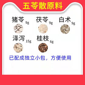甄选    五苓散原料     猪苓9克茯苓9克白术9克泽泻15克桂枝6克中药材包