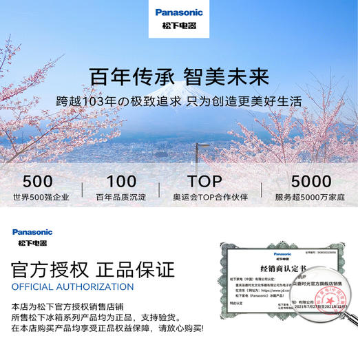 松下（Panasonic）265升超薄三开门冰箱 60cm自由嵌入变频智能NR-C271WX-S 商品图6