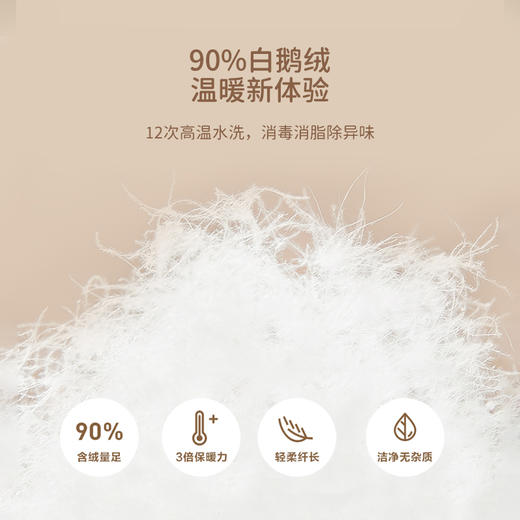 【亲子鹅绒服 黑科技三防面料】  防水防油防污渍 高蓬90%白鹅绒DZW003 商品图4