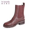 莱尔斯丹秋冬款圆头英伦切尔西一脚蹬烟筒女靴2T26103 商品缩略图6