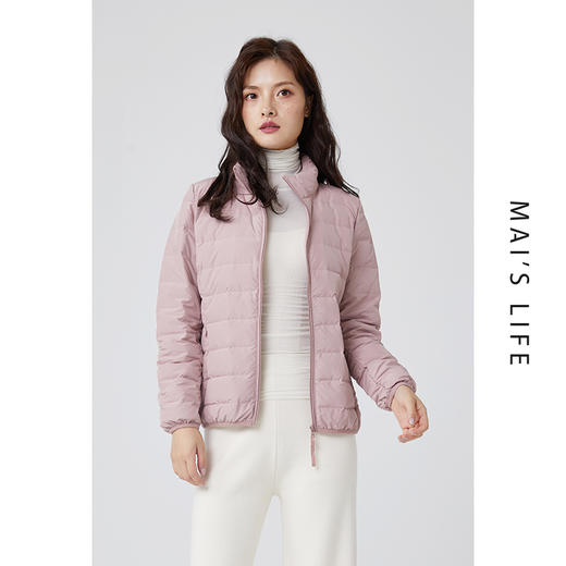 麻衣森活男女款薄款立领羽绒服 商品图0