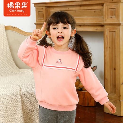 棉果果冬季女童套头卫衣M422180421723 商品图0