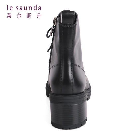 莱尔斯丹秋冬时尚粗跟简约百搭马丁靴2T51033V 商品图10