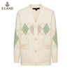 ELAND减龄学院风清新格纹针织开衫EECKB4TC4M 商品缩略图4