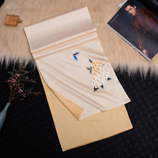 TL-650009丝绸围巾女士丝巾苏绣刺绣围巾多功能披肩婚礼围脖中国风 商品图3