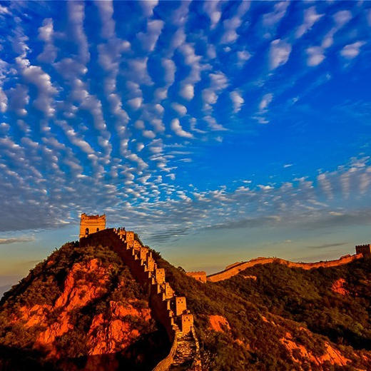 金山岭长城万里长城金山独秀の秋色浸染的时节万山红遍层林尽染