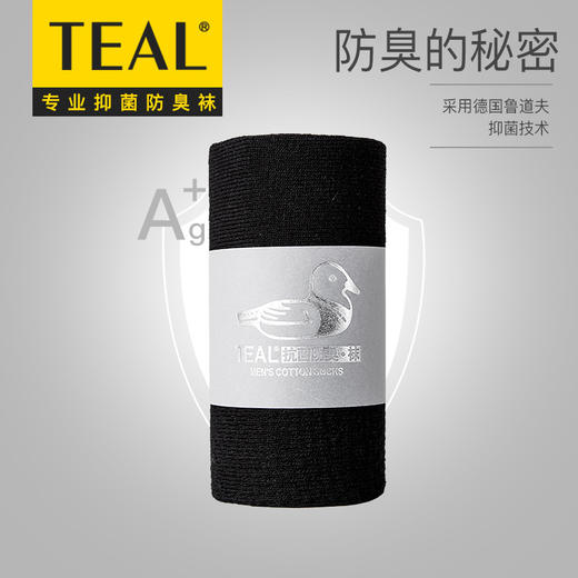 TEAL2021款秋冬抗菌防臭纯色棉袜 商品图2
