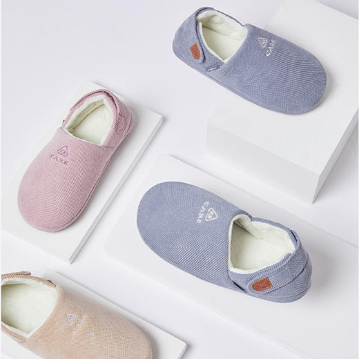 【已下架】巨防滑巨舒服的拖鞋‼️ 可机洗 不变形‼ KENROLL科柔 包跟居家室内保暖防滑棉拖鞋男女款 [福利品] 商品图2