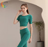 LUM39868露檬新款瑜伽服短袖双面磨毛面料（含胸垫） 商品缩略图6
