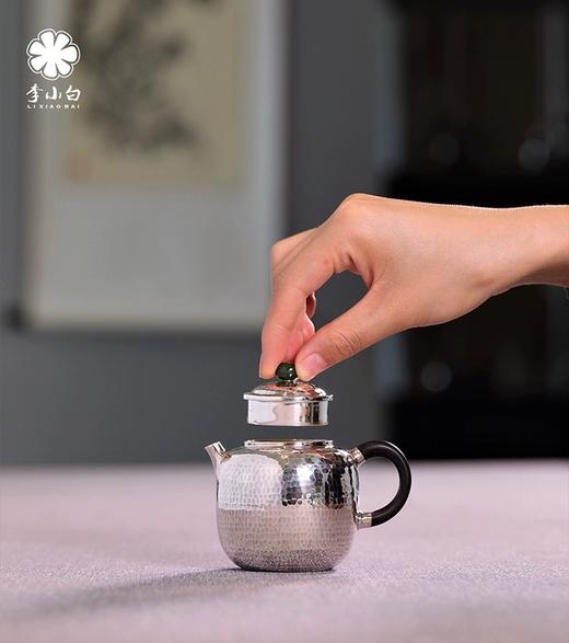 李小白纯银9999泡茶银壶120克130毫升 商品图6