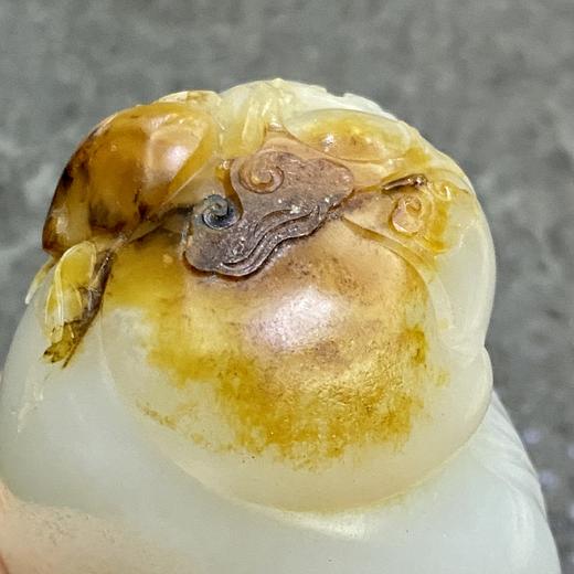 和田玉（白玉）籽料挂件--龙龟贺寿245.42g 商品图7
