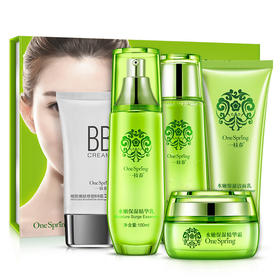 【美妆个护 护肤套装】一枝春植物草本套盒五件套护肤品套装补水保湿控油化妆品面部