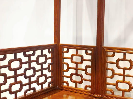 红桥红  家具严选  缅甸花梨（大果紫檀）【八柱十字海棠纹 明式架子床】 商品图6