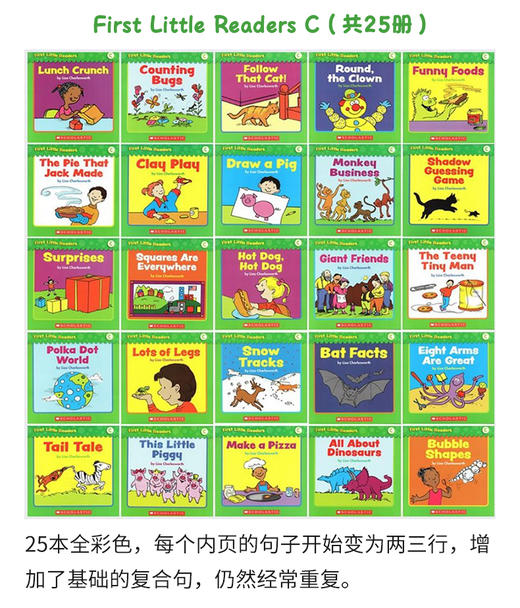 【宝莉爹书单·3-8岁必读】First Little Readers level 学乐小读者系列 ABCDEFGH 132册合售 【配家长指导手册，赠送A-F盒子音频+部分动画】 商品图6
