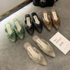 【服饰鞋包】女鞋拖鞋夏秋新款学生户外穿懒人褶皱穆勒女鞋平跟包头半拖鞋 商品缩略图1