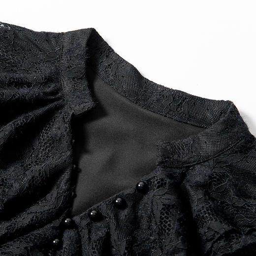 丁摩 春秋法式复古荷叶边套头衫时尚洋气打底小衬衫Q121184 商品图7