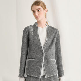 Famecoco范可儿西装外套设计感小众休闲西服F218AW001