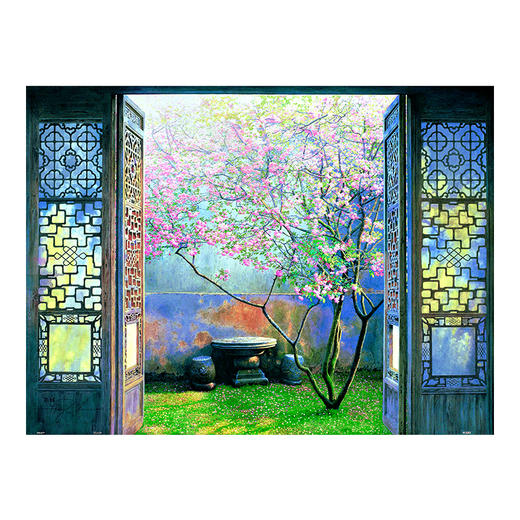 【折扣商品 不退不换】1200片 平面拼图 塑料拼图 H2701 黄有维-桃红又是一年春 商品图0