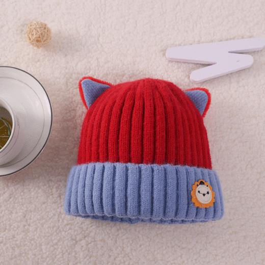 【舒享无感佩戴】新款宝宝秋冬季可爱超萌婴儿帽毛线帽保暖套头帽爱心针织帽子 商品图6