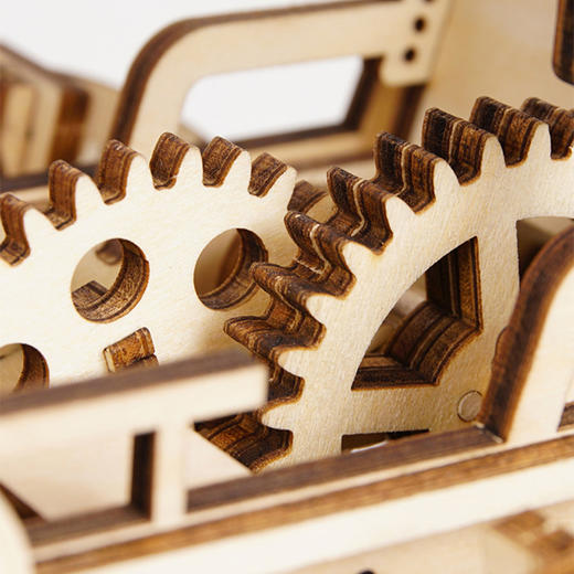 若态火车头/LK7013d立体拼图木质模型diy手工拼装生日节日礼物玩具男友 商品图1