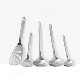 柳宗理日本进口不锈钢煎铲厨房料理锅铲漏勺汤勺家用【不支持补差，非质量问题不退不换】S