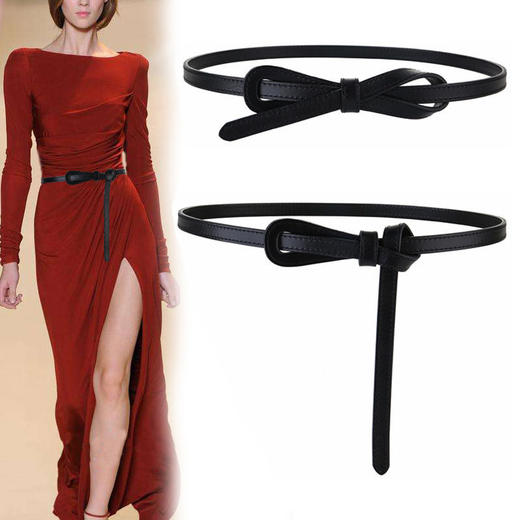 皮带女真皮ins风时尚装饰西装大衣配裙子毛衣收腰打结纯牛皮腰带 商品图1