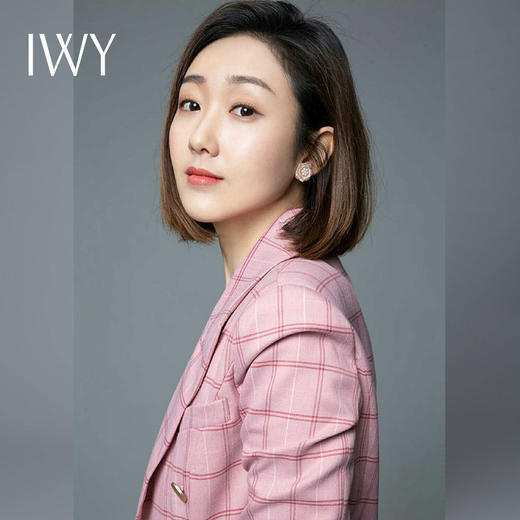IWY/王嘉宁同款-小香风粉色格子韩版西装套装女职业商务修身时尚气质名媛职场正装	CP400 商品图1