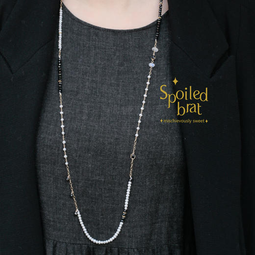 SpoiledBrat Jewelry尖晶石珍珠长鏈 商品图5