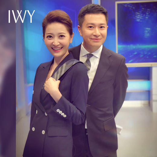 IWY/谢颖颖-主持人同款藏青色售楼部职业装西服装套装女商务通勤干练经理上班工作服正装CP369 商品图1