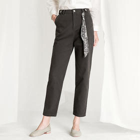 Famecoco范可儿牛仔裤时尚潮ins直筒裤F218GA015