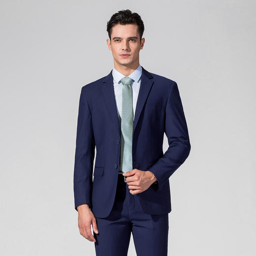 【人气爆款】西装男外套秋装时尚修身商务休闲通勤小西装单西服男 商品图8