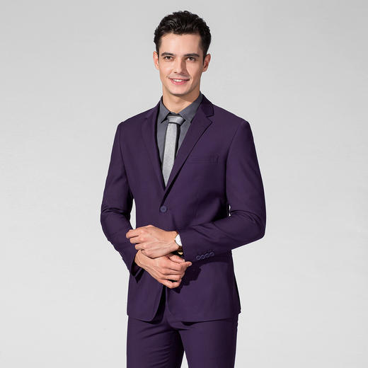 【人气爆款】西装男外套秋装时尚修身商务休闲通勤小西装单西服男 商品图6