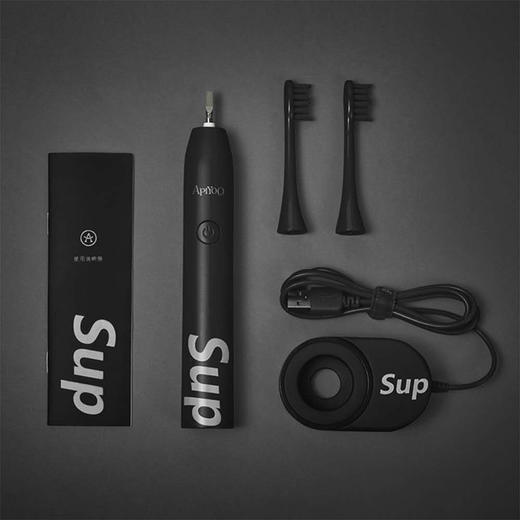 APIYOO 艾优 Sup 联名声波红黑色情侣限量版 电动牙刷 数码周边 商品图3