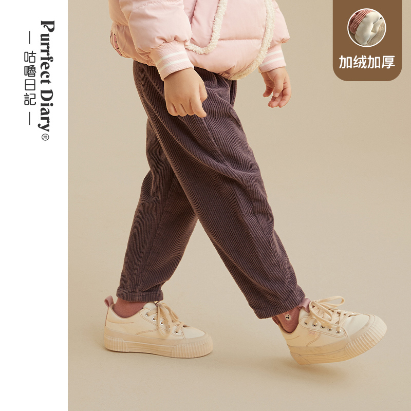 fx-常青藤-咕噜日记加绒款灯芯绒裤DZK004