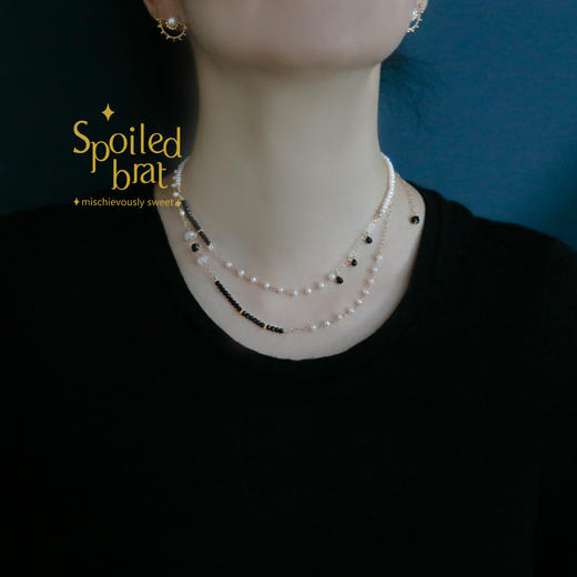 SpoiledBrat Jewelry尖晶石珍珠长鏈 商品图1