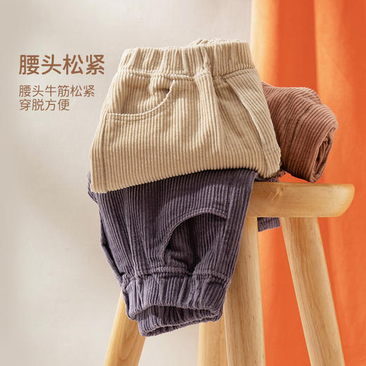 fx-常青藤-咕噜日记加绒款灯芯绒裤DZK004 商品图3