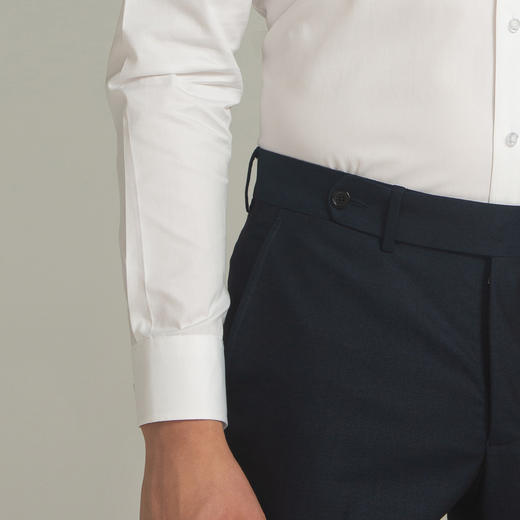 【经典百搭】罗蒙衬衫男长袖正装商务男士通勤百搭竹纤维衬衣男 商品图9