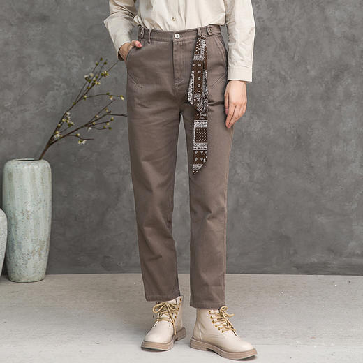 Famecoco范可儿牛仔裤时尚潮ins直筒裤F218GA015 商品图2