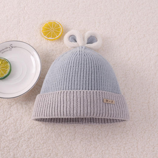 【舒享无感佩戴】新款宝宝秋冬季可爱超萌婴儿帽毛线帽保暖套头帽爱心针织帽子 商品图14