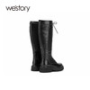 westory女新款秋冬季长靴厚底内增高机车靴潮流W20DQ80521 商品缩略图2
