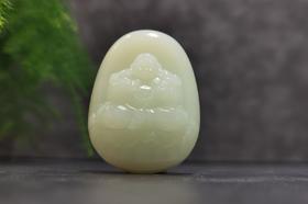 【御珠宫坊】羊脂白玉佛挂件