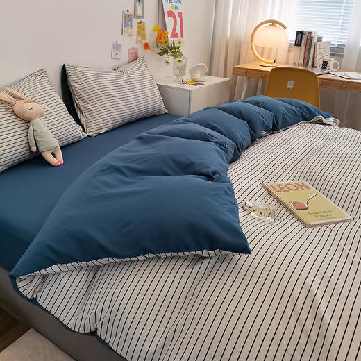 【欧贝尔专场】日系简约风磨毛四件套 商品图3