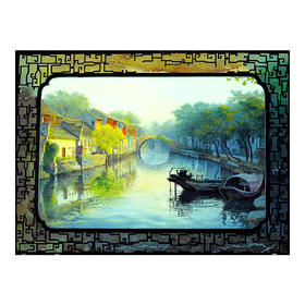 【折扣商品 不退不换】1200片 平面拼图 塑料拼图 H2702 黄有维-烟雨霏霏入江南