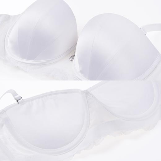 安莉芳光面1/2杯小胸聚拢文胸女可脱肩带内衣EB1347 商品图4