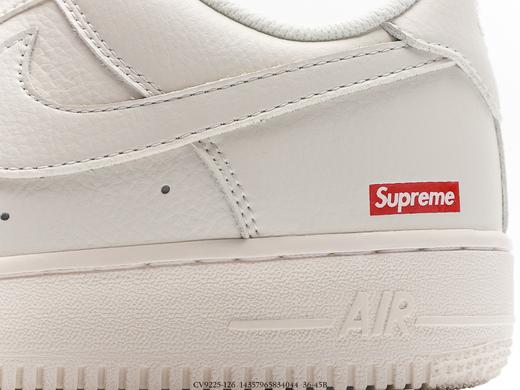 耐克Supreme X Nike 2020SS AIR Force 1 Low空军一号奶白联名休闲运动板鞋CV9225-126男女鞋 商品图6