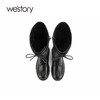 westory女新款秋冬季长靴厚底内增高机车靴潮流W20DQ80521 商品缩略图3