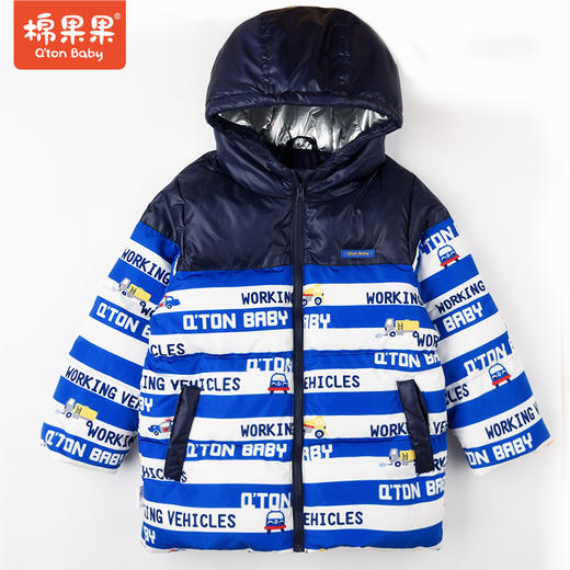棉果果冬季男童中长款羽绒服M412102921681 商品图3