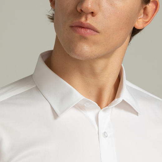 【40棉】罗蒙衬衫男长袖正装商务男士通勤百搭棉质纯色衬衣男 商品图8