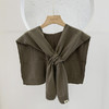 【魅力值飙升】秋冬新款可穿插搭肩小披肩纯色针织披肩外搭网红打结 商品缩略图11